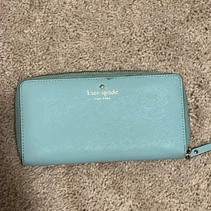 light blue kate spade wallet